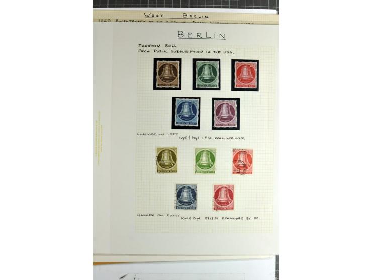 1948/1955, meist ungebrauchte Sammlung auf selbstgefertigten Albenblättern mit einigen besseren und kpl. Ausgaben, dabei auch