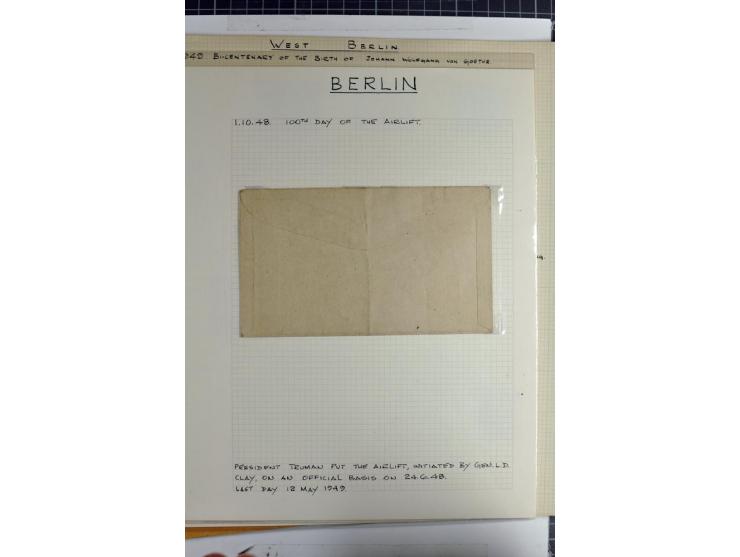 1948/1955, meist ungebrauchte Sammlung auf selbstgefertigten Albenblättern mit einigen besseren und kpl. Ausgaben, dabei auch