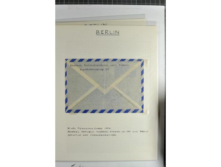 1948/1955, meist ungebrauchte Sammlung auf selbstgefertigten Albenblättern mit einigen besseren und kpl. Ausgaben, dabei auch