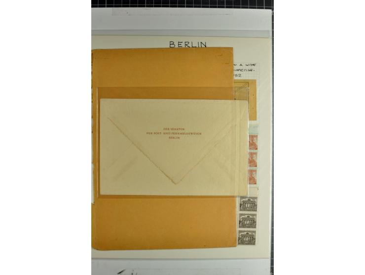 1948/1955, meist ungebrauchte Sammlung auf selbstgefertigten Albenblättern mit einigen besseren und kpl. Ausgaben, dabei auch