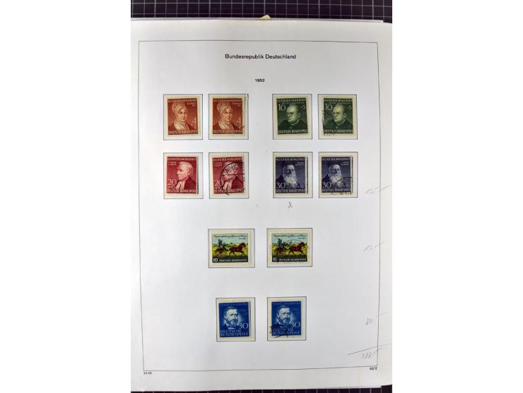 1949/1987, in den Hauptnummern überkpl. postfrische (wenige Werte ungebraucht) und gestempelte Sammlung, dabei Anfangsausgabe