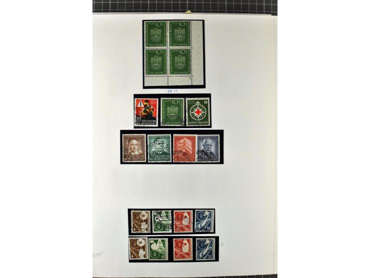 1949/1987, in den Hauptnummern überkpl. postfrische (wenige Werte ungebraucht) und gestempelte Sammlung, dabei Anfangsausgabe
