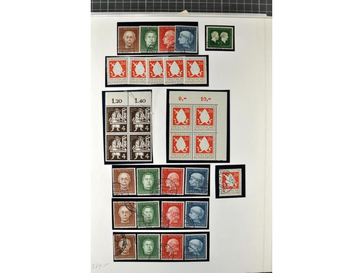 1949/1987, in den Hauptnummern überkpl. postfrische (wenige Werte ungebraucht) und gestempelte Sammlung, dabei Anfangsausgabe