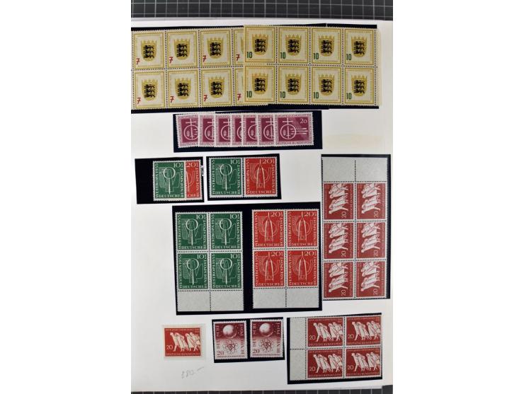 1949/1987, in den Hauptnummern überkpl. postfrische (wenige Werte ungebraucht) und gestempelte Sammlung, dabei Anfangsausgabe