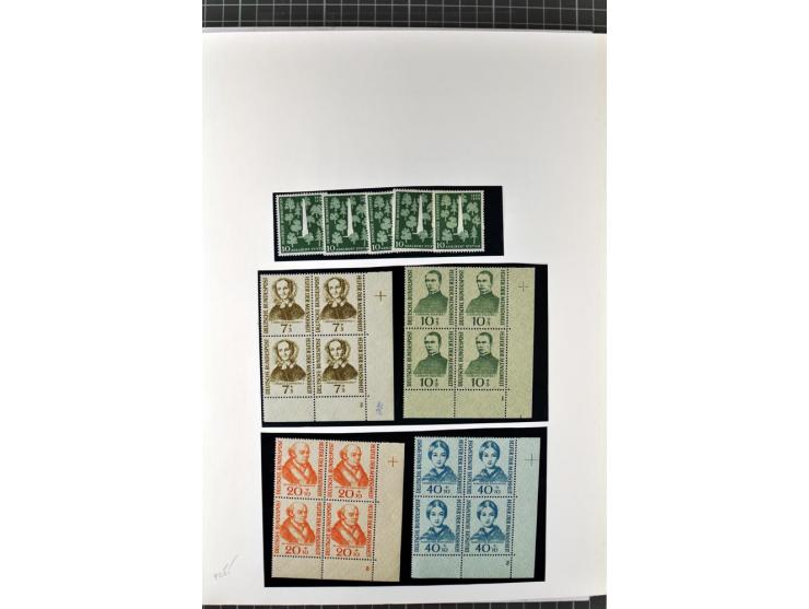 1949/1987, in den Hauptnummern überkpl. postfrische (wenige Werte ungebraucht) und gestempelte Sammlung, dabei Anfangsausgabe