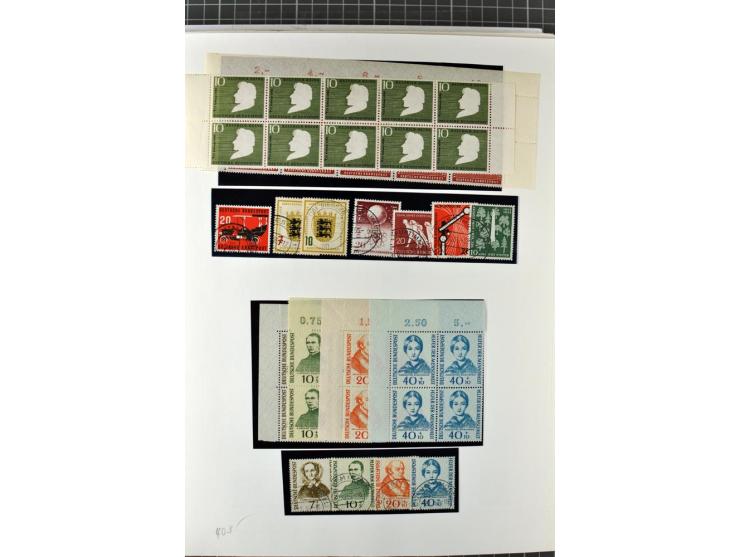1949/1987, in den Hauptnummern überkpl. postfrische (wenige Werte ungebraucht) und gestempelte Sammlung, dabei Anfangsausgabe