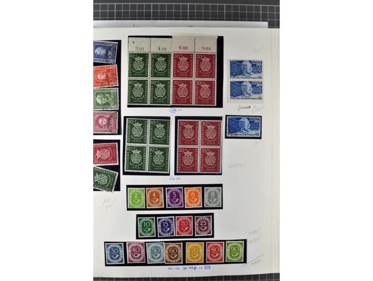 1949/1987, in den Hauptnummern überkpl. postfrische (wenige Werte ungebraucht) und gestempelte Sammlung, dabei Anfangsausgabe