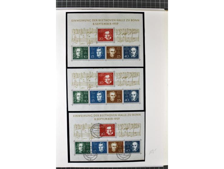 1949/1987, in den Hauptnummern überkpl. postfrische (wenige Werte ungebraucht) und gestempelte Sammlung, dabei Anfangsausgabe
