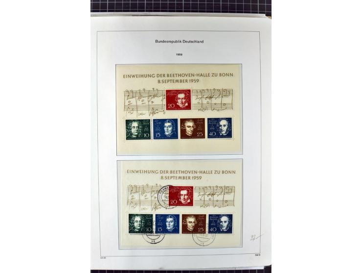 1949/1987, in den Hauptnummern überkpl. postfrische (wenige Werte ungebraucht) und gestempelte Sammlung, dabei Anfangsausgabe