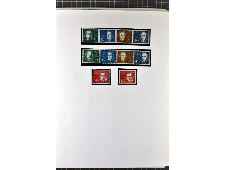 1949/1987, in den Hauptnummern überkpl. postfrische (wenige Werte ungebraucht) und gestempelte Sammlung, dabei Anfangsausgabe
