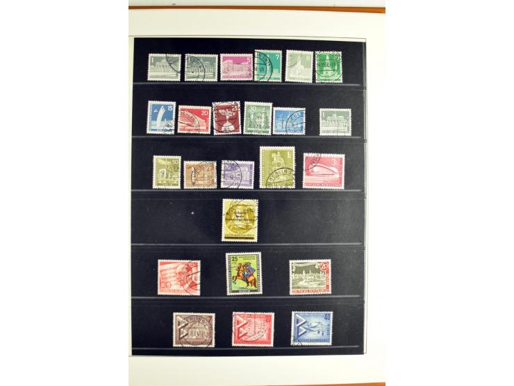 1948/1990, in den Hauptnummern postfrisch und gestempelt jeweils kpl. Sammlung, dabei Berlin Bl. 1 gestempelt mit Fotoattest 