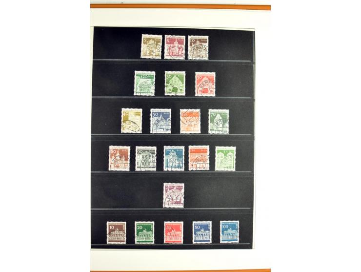 1948/1990, in den Hauptnummern postfrisch und gestempelt jeweils kpl. Sammlung, dabei Berlin Bl. 1 gestempelt mit Fotoattest 