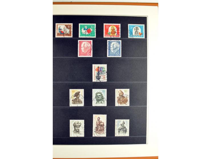 1948/1990, in den Hauptnummern postfrisch und gestempelt jeweils kpl. Sammlung, dabei Berlin Bl. 1 gestempelt mit Fotoattest 