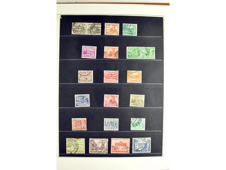 1948/1990, in den Hauptnummern postfrisch und gestempelt jeweils kpl. Sammlung, dabei Berlin Bl. 1 gestempelt mit Fotoattest 