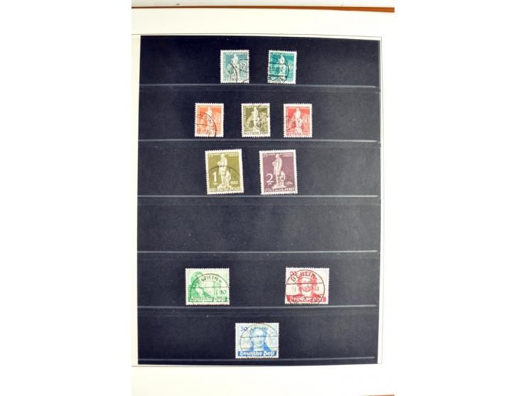 1948/1990, in den Hauptnummern postfrisch und gestempelt jeweils kpl. Sammlung, dabei Berlin Bl. 1 gestempelt mit Fotoattest 