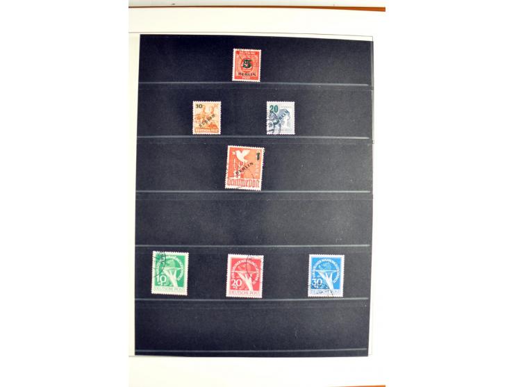 1948/1990, in den Hauptnummern postfrisch und gestempelt jeweils kpl. Sammlung, dabei Berlin Bl. 1 gestempelt mit Fotoattest 