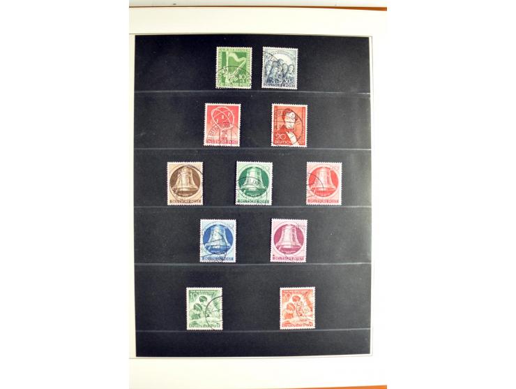 1948/1990, in den Hauptnummern postfrisch und gestempelt jeweils kpl. Sammlung, dabei Berlin Bl. 1 gestempelt mit Fotoattest 