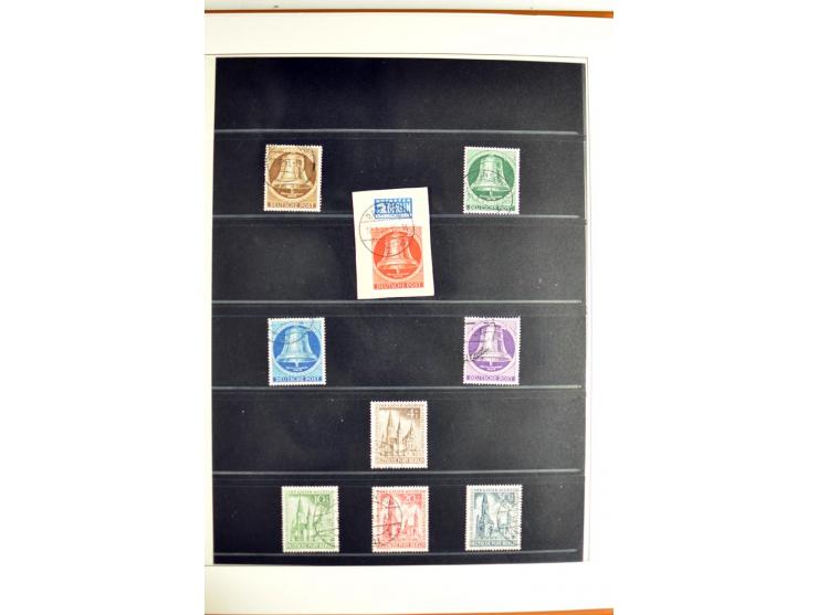 1948/1990, in den Hauptnummern postfrisch und gestempelt jeweils kpl. Sammlung, dabei Berlin Bl. 1 gestempelt mit Fotoattest 