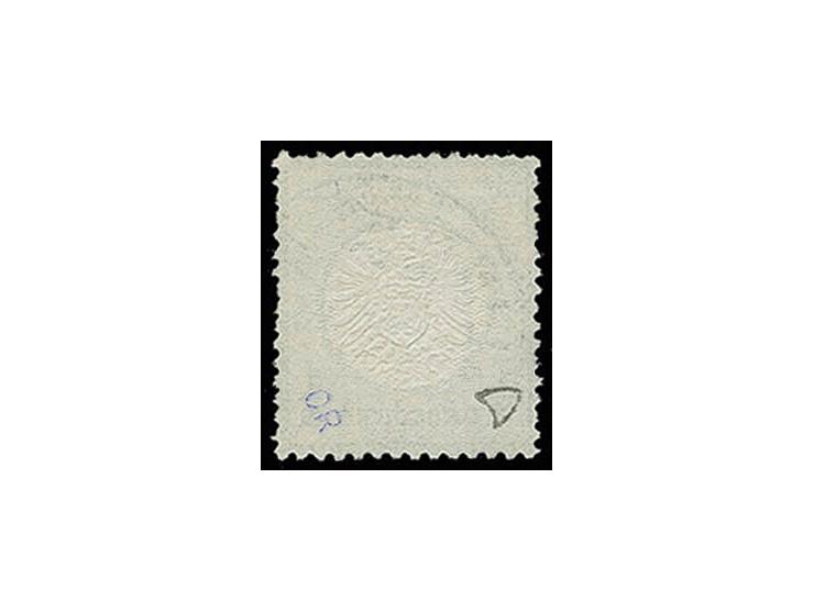 1/3 Gr. dunkelolivgrün mit EKr. "BERLIN P.A. 49. 5 10 74" mit doppelter Prägung, teils etwas kürzere Zähne sonst in guter Erh