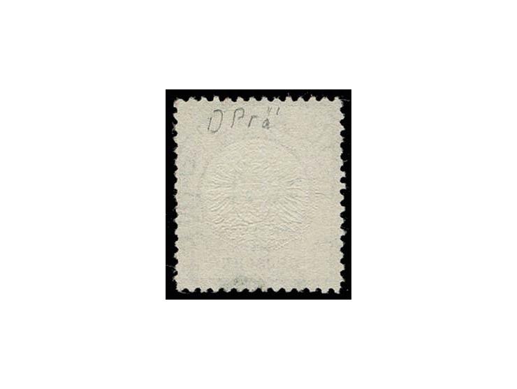 1 Gr. karmin mit um 1 mm nach rechts versetzter Doppelprägung, sauber gestempelt mit EKr. "GRONAU a.d.LEINE 13.11.73" (Tages-