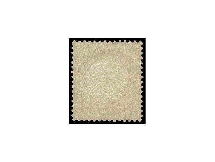 3 Kr. karmin, postfrisch mit ca. 1,6 mm nach rechts unten versetzter Doppelprägung, Kabinett, Register-Nr. 157, postfrische D