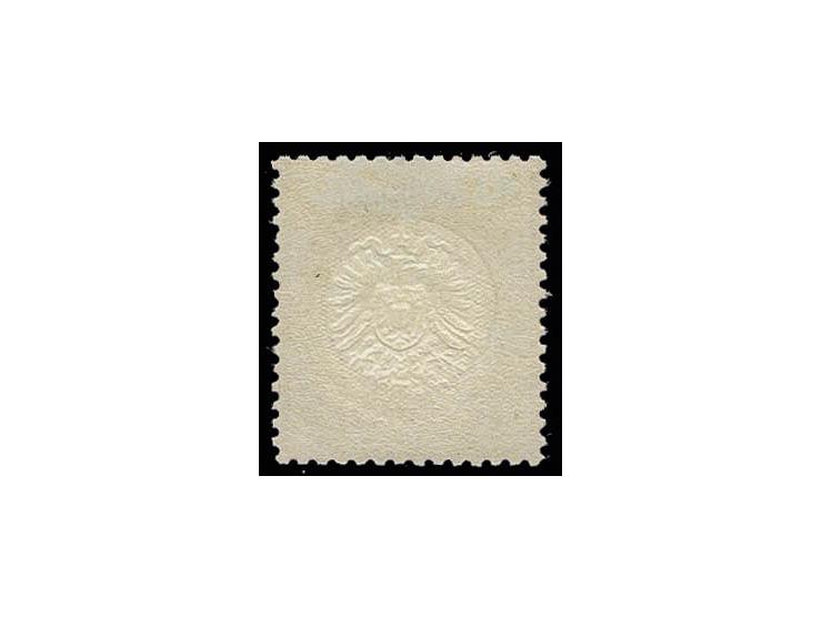 3 Kr. karmin, ungebraucht mit um ca. 1,1 mm nach links unten versetzter Doppelprägung, Register-Nr. 992, Kabinett, Fotoattest