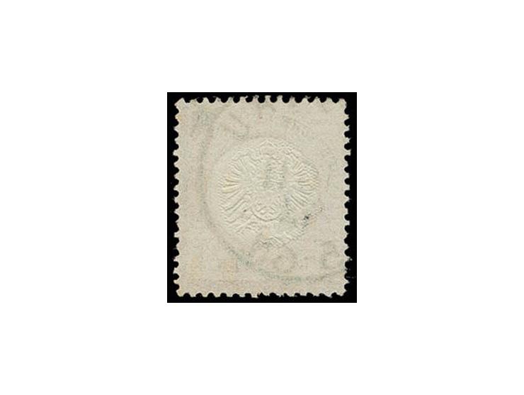 9 Kr. rötlichbraun mit EKr. "COBURG .. 9 74" mit seltenem Prägefehler 'diagonal ausgefallene Prägung im unteren Teil des Adle