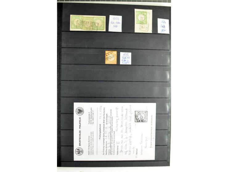 Schraubenkopfabdrucke: Sammlung mit 69 Einzelmarken/Briefstücken und 9 Briefen/Karten nach Arge-Handbuch gesammelt mit zusätz