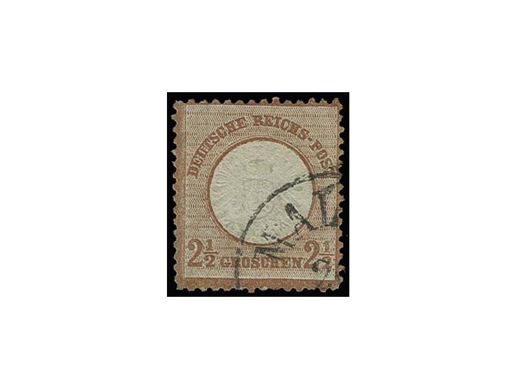 2½ Gr. orangebraun mit schwedischem Landungsstempel "MALMÖ", kleine Zahnkerbe sonst üblich gezähnt, Fotoattest Brugger BPP