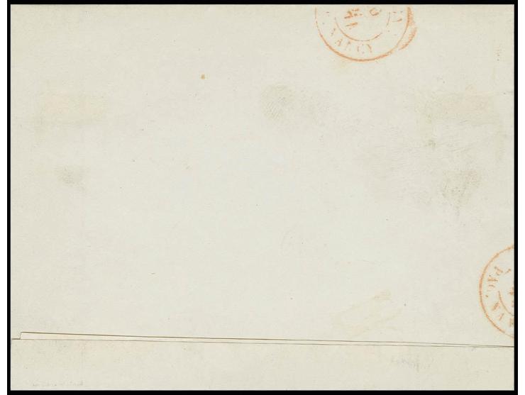 1/3 Gr. gelblichgrün und  ½ Gr. orange mit klarem Hufeisenstempel "METZ 20 DECBR. 74" (Spalink-Nr. 25-1) auf Drucksachenfaltb