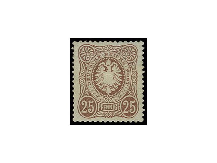 25 Pfge. lilabraun, ungebraucht, sign. Zenker BPP, Pracht