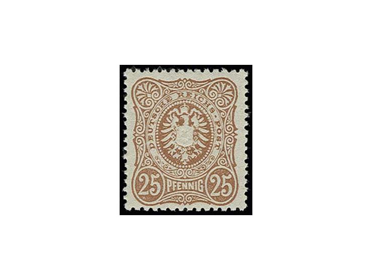 25 Pfg. orangebraun, postfrisch, Kabinett, Wiegand BPP