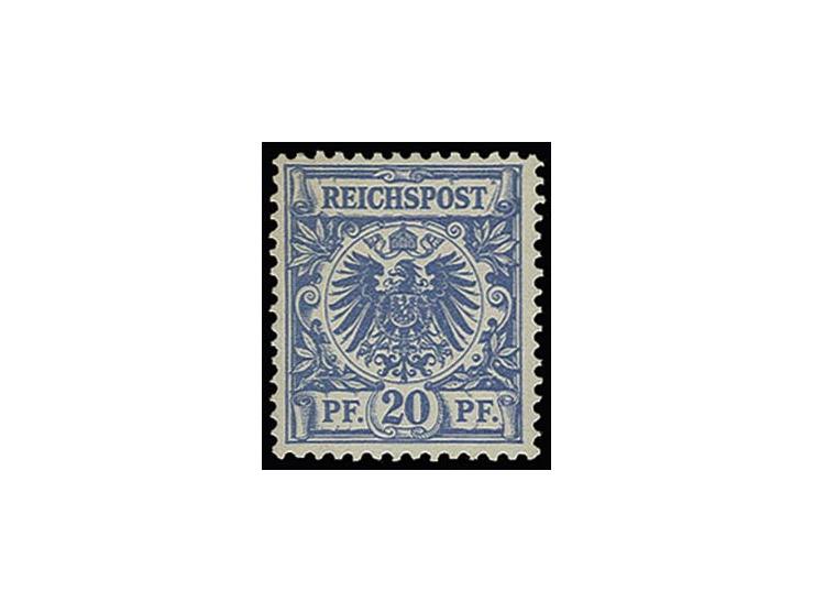  20 Pfg. lebhaftgrauultramarin, postfrisch, Kabinett, Befund Wiegand BPP
