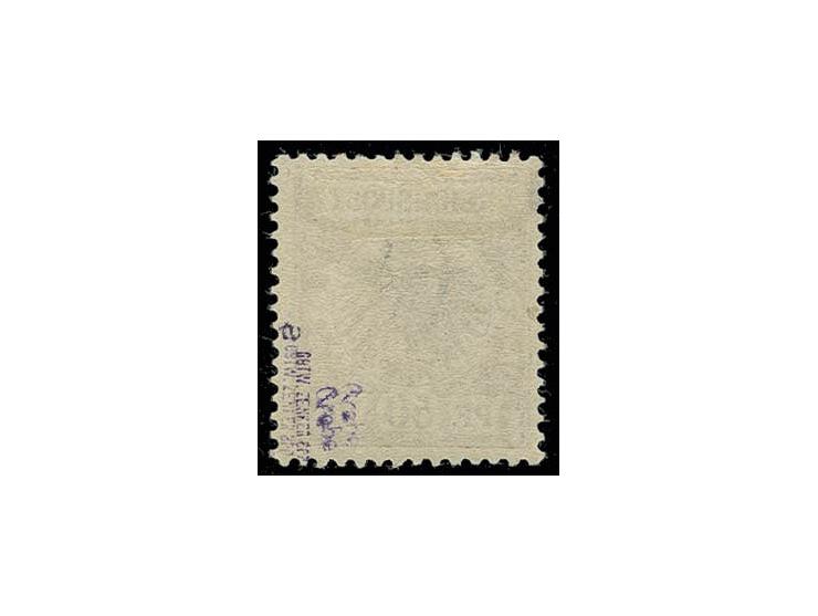50 Pfg. lebhaftbräunlichrot, farbfrisch und sehr sauber ungebraucht, Kabinett, sign. Zenker und Grobe (je doppelt) und Fotoat