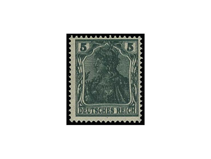 5 Pfg. opalgrün, mit klarem Doppeldrucke, postfrisch, Kabinett, Fotoattest Jäschke-L. BPP