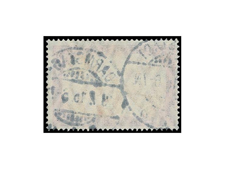 5 M., Ministerdruck in schwarzer Rahmenfarbe mit zwei Stempeln "DARMSTADT 13.7.16", Kabinett, in einwandfreier Erhaltung eine
