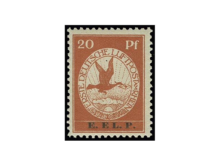 20 Pfg., postfrisch mit herstellungsbedingtem Papiereinschluß, Kabinett