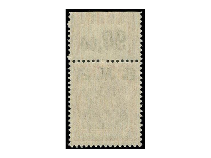 3 M. karminrot/dunkellilakarmin, mit Walzendruck-Oberrand "1'4'1 / 1'5'1", postfrisch, Kabinett, Fotoattest Oechsner BPP