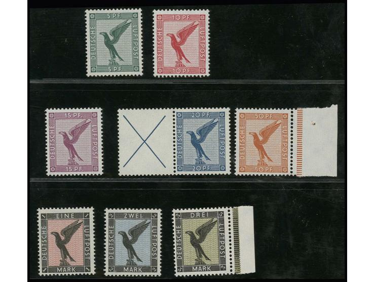 1926, Flugpost 5 Pfg.-3M. kpl., postfrisch, Pracht (Mi. 1.200,-)