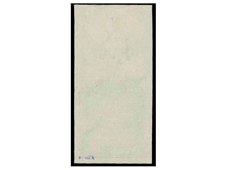 Berühmte Deutsche 20 Pfg., ungezähntes Oberrandstück, postfrisch, Kabinett, sign.