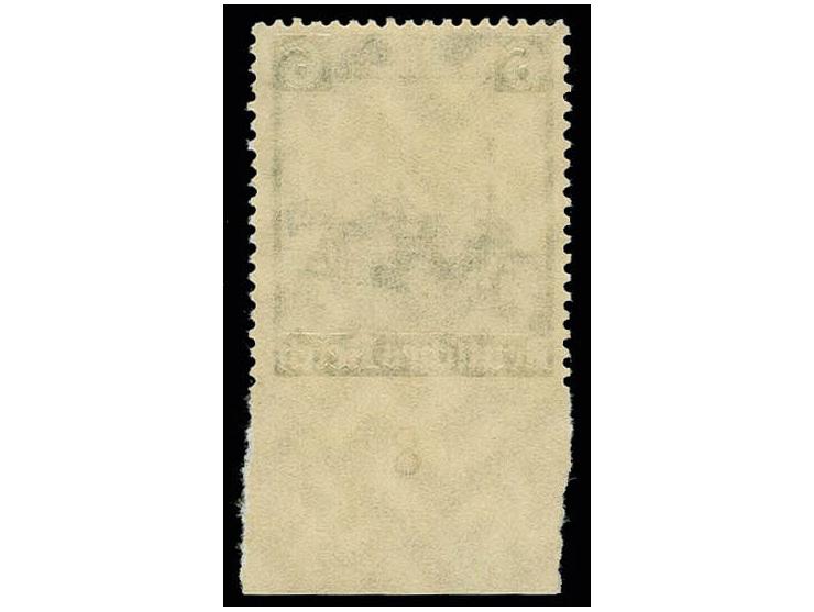 1935, 100 Jahre Deutsche Eisenbahn 6 Pfg., unten ungezähntes Unterrandstück, rechts kleine Zahnunebenheiten, sonst tadellos, 