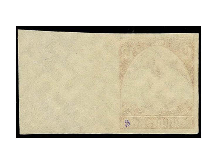 1935, Reichsparteitag 12 Pfg., ungezähntes rechtes Randstück, postfrisch, selten, Kabinett, sign.