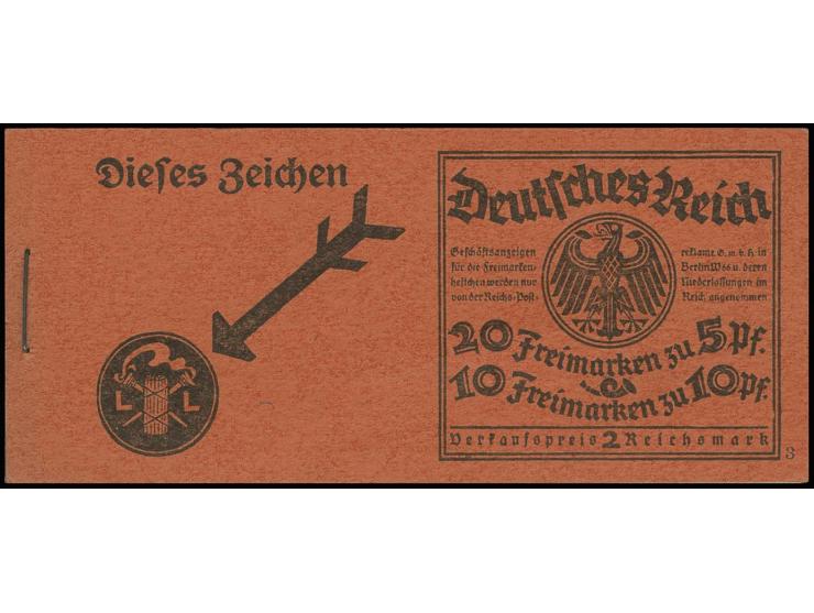 1926, Schiller/Friedrich der Große mit O-Nr. 3, alle H-Blätter uk, postfrisch in sehr guter Zähnung (Mi. 6.500,-)