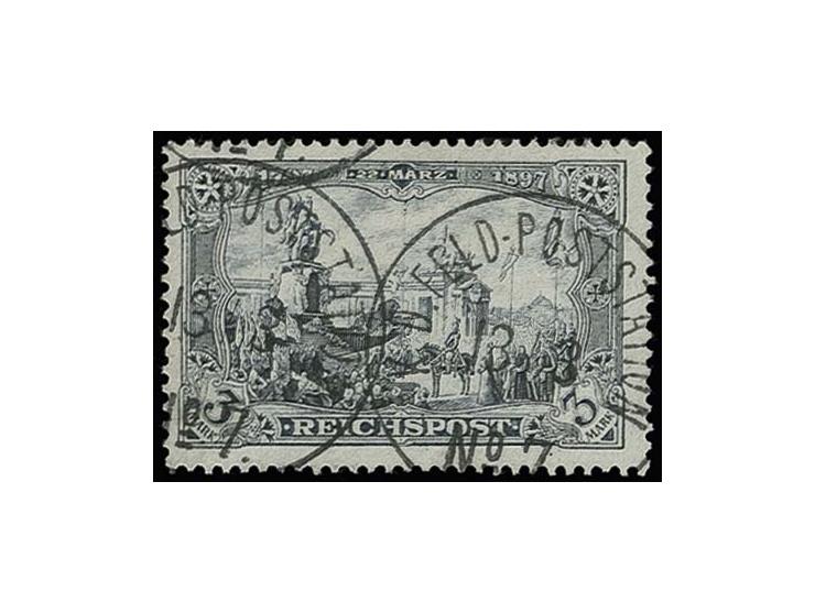 3 M. farbfrisch und gut gezähnt, sauber gestempelt "K.D. FELD-POSTSTATION No 7 13/3", Kabinett, u.a. sign. Pfenninger und Fot
