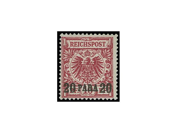 20 Pa. dunkelrosarot, postfrisch, Kabinett, Fotoattest Jäschke-L. BPP