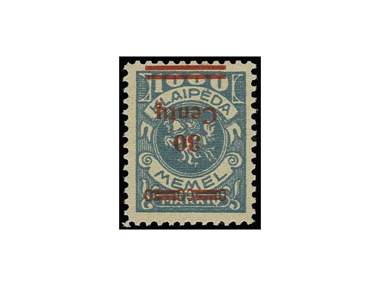 30 C. auf 1000 M. mit kopfstehendem Aufdruck, sauber ungbraucht, Kabinett, sign. Dr. Petersen BPP mit Fotoattest