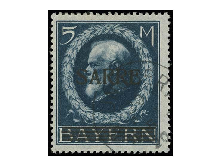 5 M., sauber gestempelt, Kabinett, Fotoattest Braun BPP