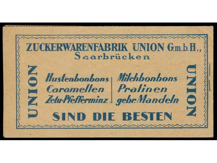 Markenheftchen, postfrisch, Kabinett, sehr selten