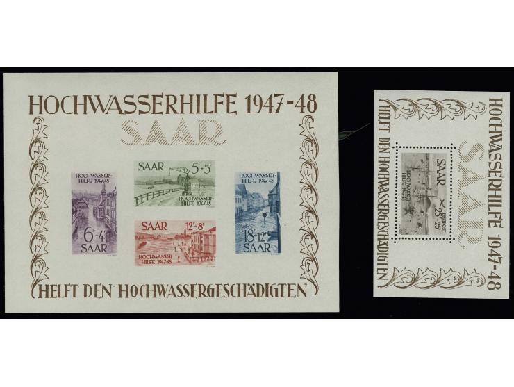 1948, Hochwassser-Blockpaar, postfrisch (Mi. 1.500,-)