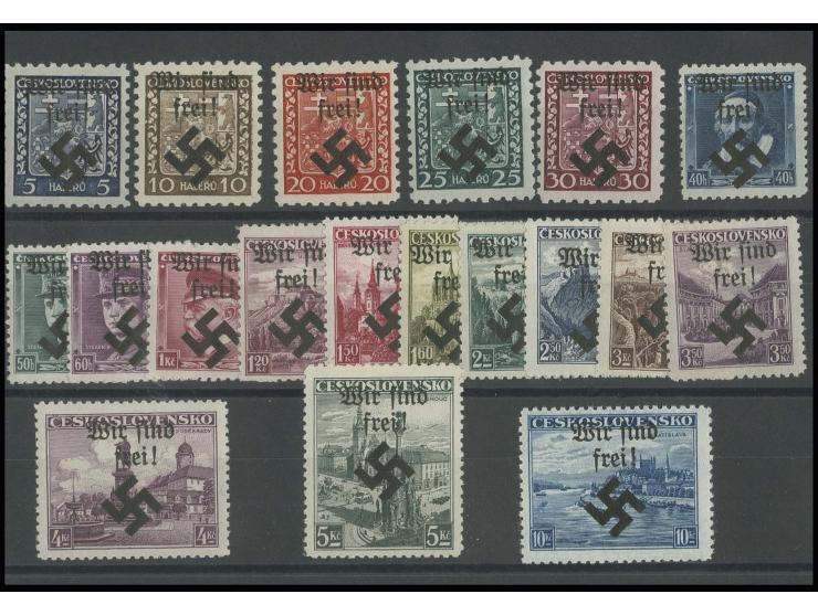 1939, 5 H. - 10 Kc., Type I, postfrisch, Kabinett, Fotoattest Brunel
